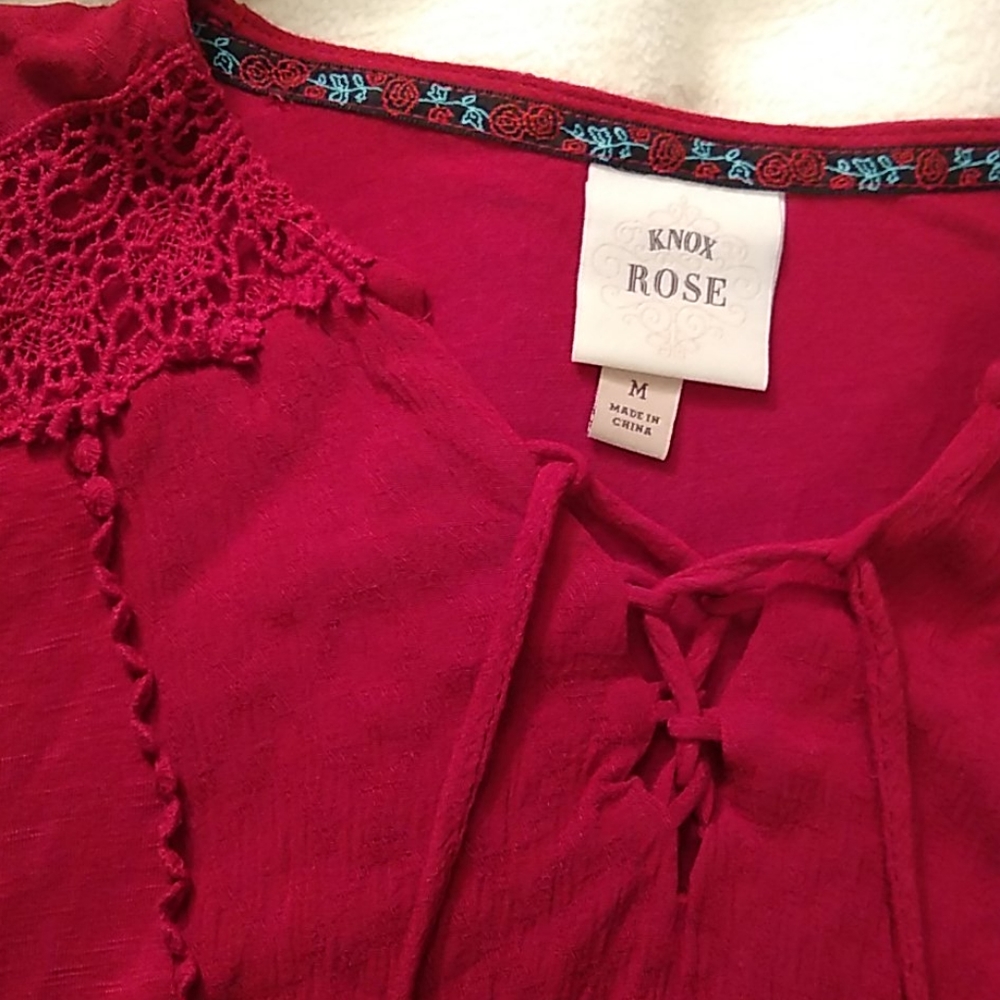 Red blouse M - Picture 2 of 5